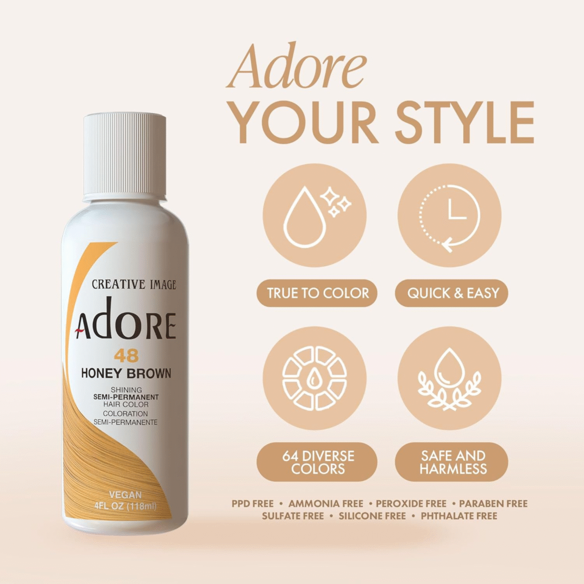 Adore Semi-Permanent Hair Color 078 Rich Amber CoastalDistributionGroup (1)
