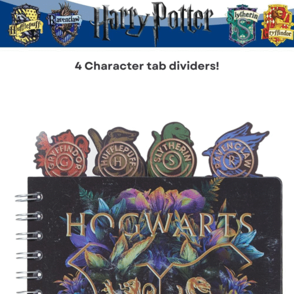 Harry Potter Hogwarts Tab Journal Notebook Coastal Distributions (3)