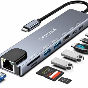 8-in-1 USB C Docking Station, Type C Hub